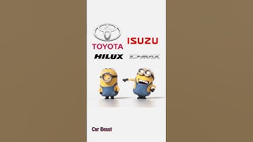 Toyota Hilux vs Isuzu D max  battel funny#car #automobile #funny #trending #asmr #suv #tiktok #fyp