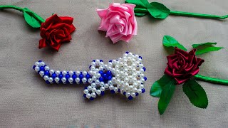 How To Make Beaded Guitar Crystal Guitar Beaded Showpice Beads Giter Making 2020