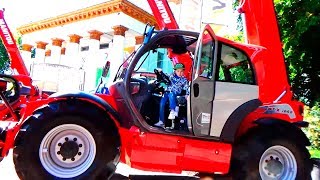 Toy Car for kids videos Tractor Truck Excavator Funny Baby Ride on Power Wheels