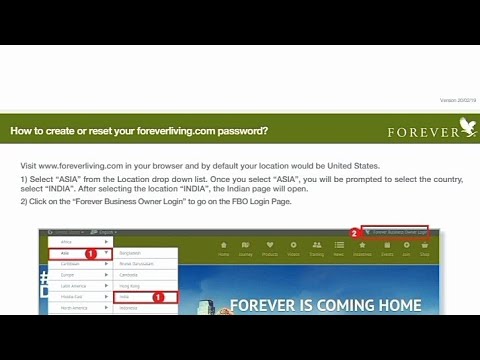 How To Create or Reset Your Foreverliving Login Password ? | By SayyedFlp ?