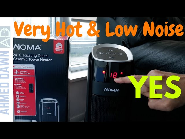 Best Portable Space Heater for Winter | NOMA Oscillating Tower Heater -  YouTube