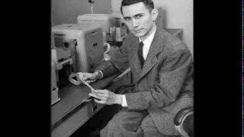 Colorisation of a photograph of Claude Shannon