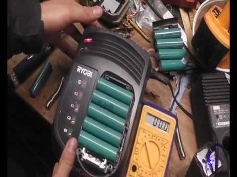 Fixing 18V 2.4Ah Ryobi Lithium Power Tool Batteries | FunnyDog.TV