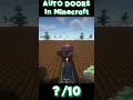 MINECRAFT AUTOMATIC DOORS #minecraft #rec