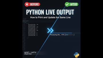 Python Live Output: How to Print and Update the Same Line
