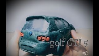 golf GTI из пластилина