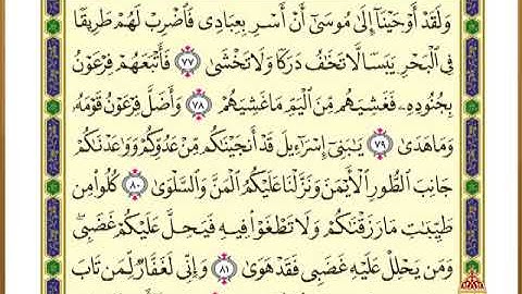 الصفحة ( 317) من القرآن الكريم سورة طه _ مصحف التقسيم الموضوعي _