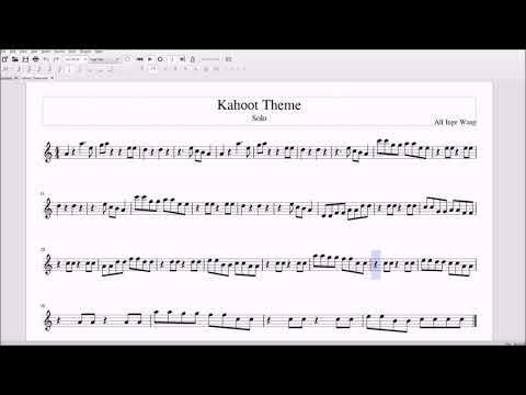 Kahoot Theme Alto Bari Sax Sheet Music Youtube