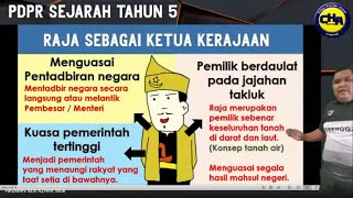 SEJARAH TAHUN 5 | KONSEP RAJA DAN KERAJAAN (PDPR G.MEET)