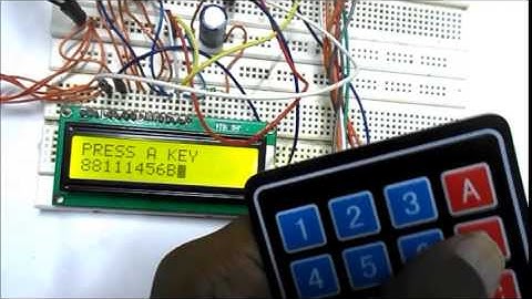 4x4 Keypad Interfacing with AVR Microcontroller