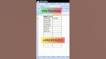 Capitalize First Letter of Each Word in Excel | PROPER Function Explained #ExcelTips #tricks