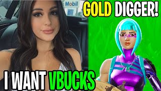 I EXPOSED My GIRLFRIEND For Being a GOLD DIGGER... (Fortnite) 