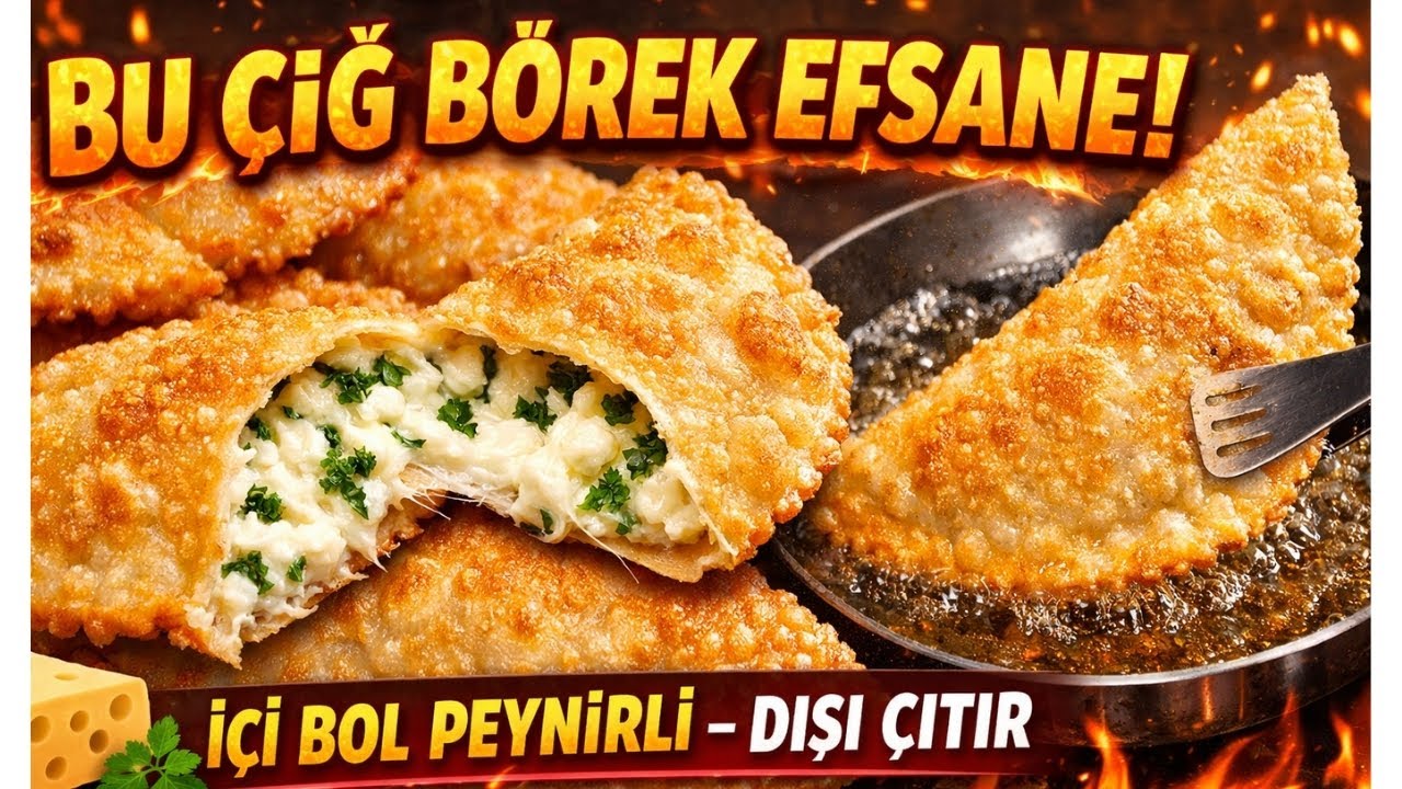 Çıtır Çıtır Peynirli Çiğ Börek Tarifi | Dışı Kızarık İçi Yumuşacık