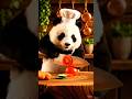 Panda Cooking ASMR 🥕🔪 | Most Satisfying Cutting Ever!   #panda #asmr  #cuteanimals #viralshorts