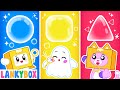 LankyBox Makes Bubble Shapes! - Magic Inflatable Playhouse | LankyBox Channel Kids Cartoon