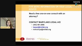 Expungement Workshop - Maryland Legal Aid