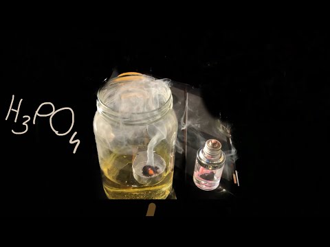 Making phosphoric acid H3PO4, do not try at home