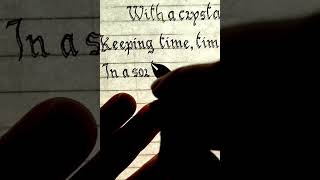 Handwriting E. A. Poe's "The Bells" Part 3