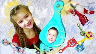 Видео Дед Мороз превратил Настю и Реню в скрепышей (автор: Веселые пародии)