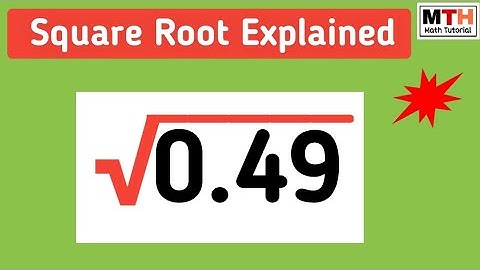 Square root of 0.49