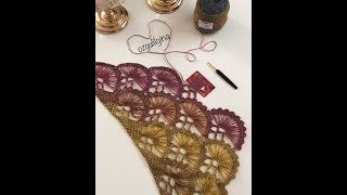 نموذج شال كروشيه جديد روعه shawl crochet