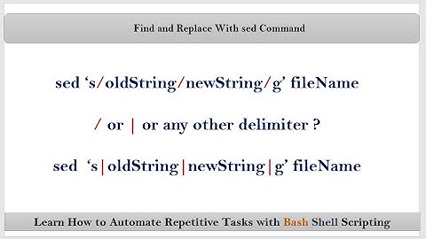 Section-9: Video-9  sed Command For Find and Replace | VRTechnologies