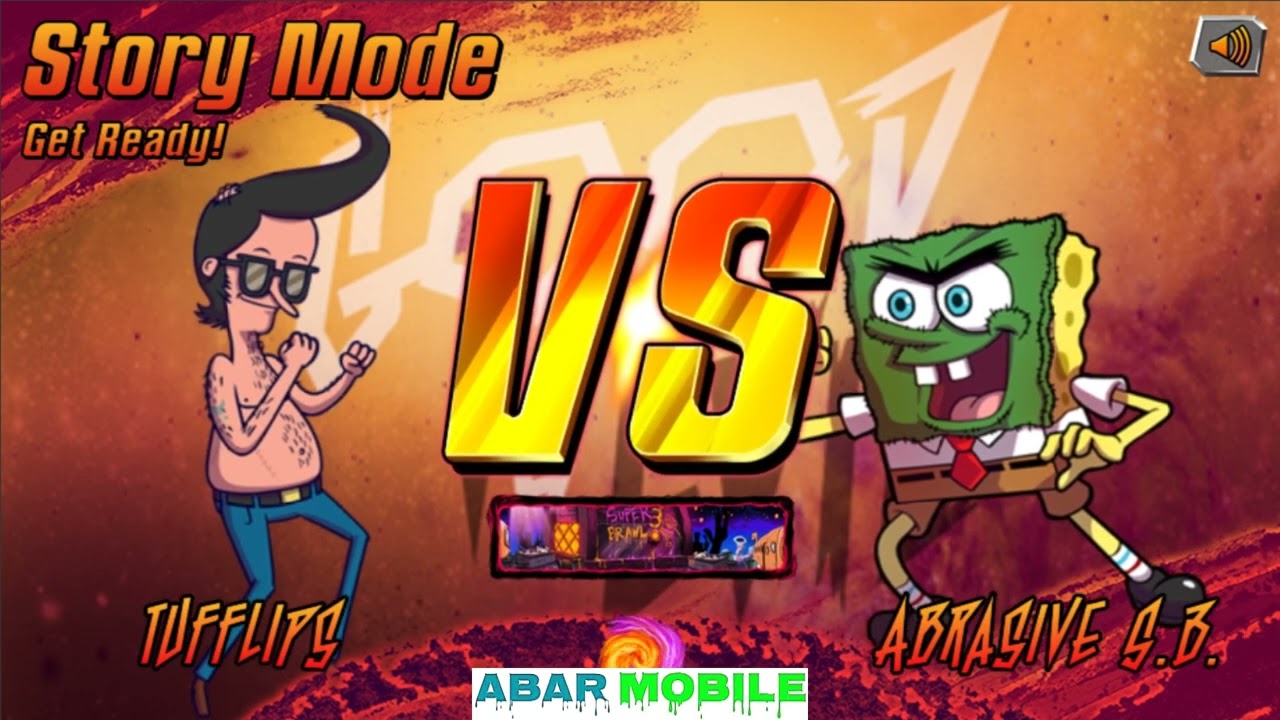 Super Brawl III Good vs Evil: Tufflips vs Spongebob Shredder Sanjay and Craig Gameplay 2022