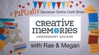 P2PCrafts with Creative Memories and Rae & Megan; Christmas punches, scrapbooking albums and cards.