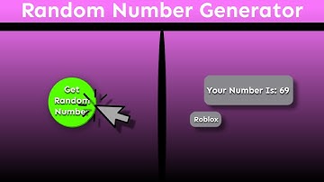 How to make a Random Number Generator In Roblox Studio