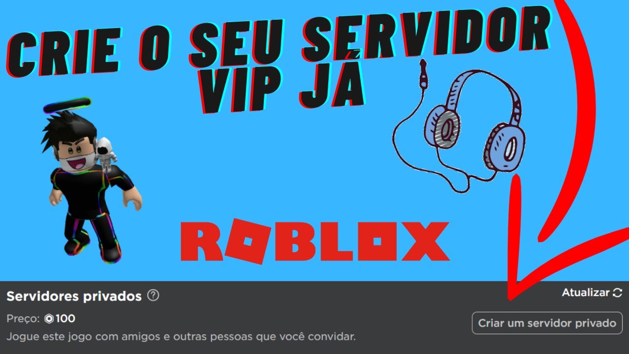 Como Criar Um Servidor Vip No Roblox Youtube - como jogar em server no roblox