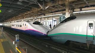 ディズニー新幹線E2系J69編成+リバイバル塗装つばさE3系L65編成 大宮駅発車