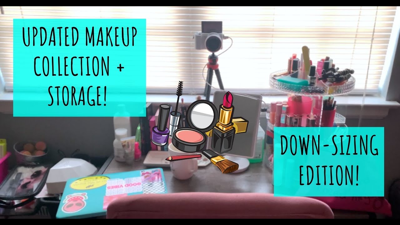 UPDATED Makeup Collection + Vanity! *Down-sized Edition!*