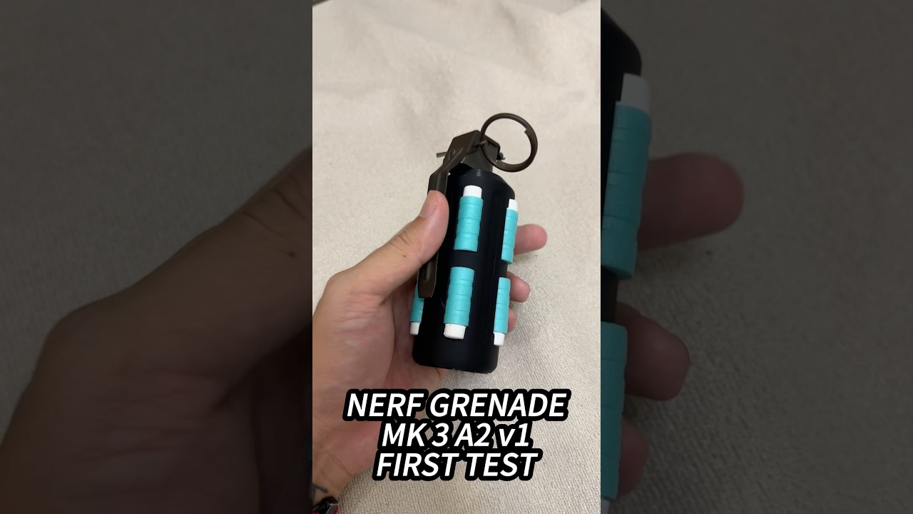 NERF GRENADE MK 3 A2 v1 FIRST TEST.