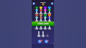 Nut Sort Level 2500 - Color Puzzle Game by Kiwi Fun #games #puzzle #NutSort #NutSortSolution