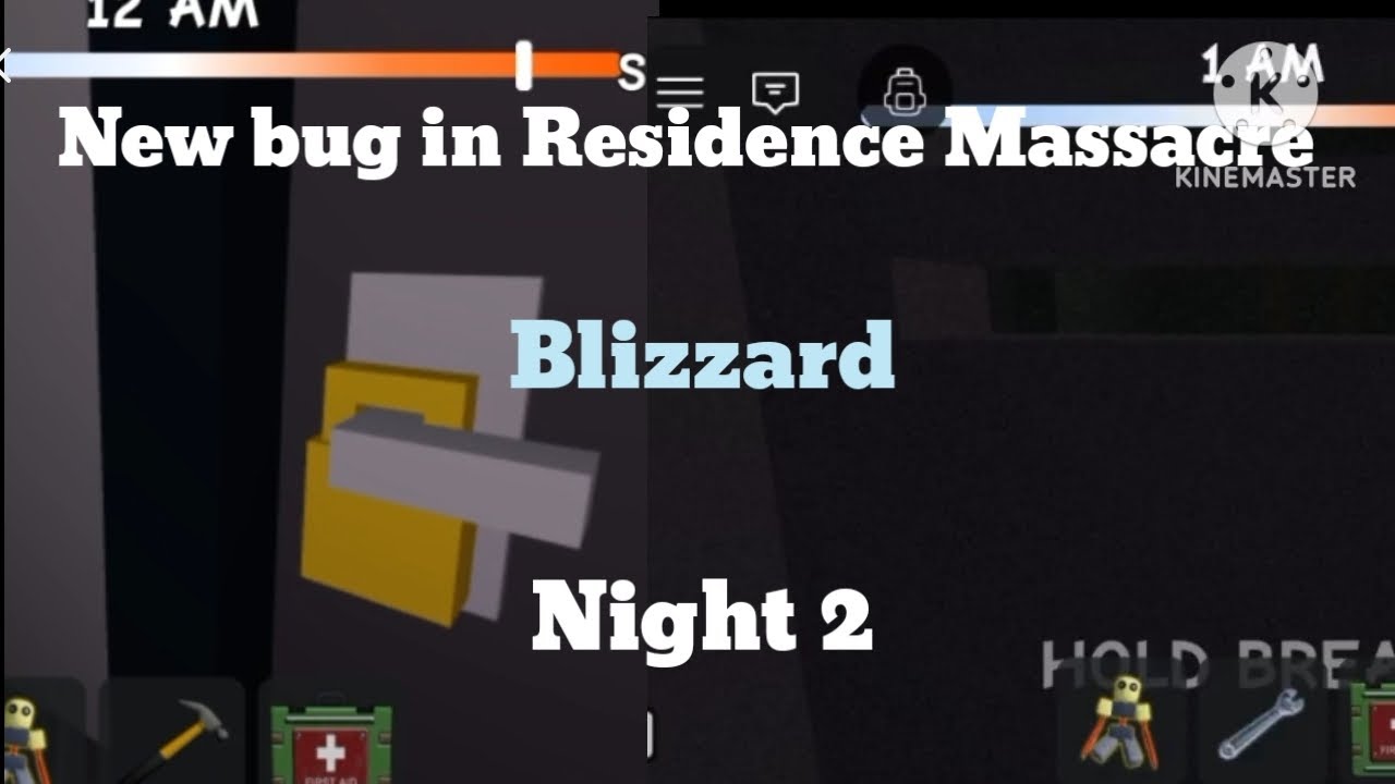 New bug in Residence Massacre | Night 2 Blizzard | Roblox