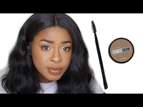 NEW Maybelline Studio Tattoo Brow Pomade Review - YouTube