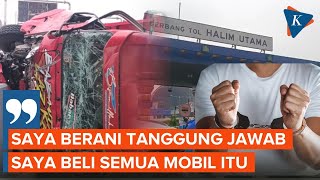 Sopir Truk Merah di Kecelakaan Tol Halim Utama Siap Beli Mobil yang Ditabrak