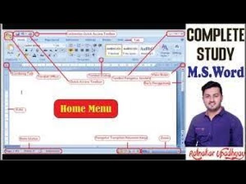 Microsoft Word (Home Menu )Tutorial (हिंदी) - Complete MS-Word Tutorial 2020 for Beginners