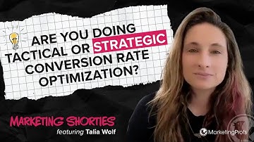 Strategic CRO Increases Website Conversions & Sales (Talia Wolf)