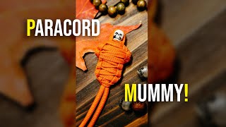 🍂🍁SPOOKY Paracord Mummy Keychain! 💀