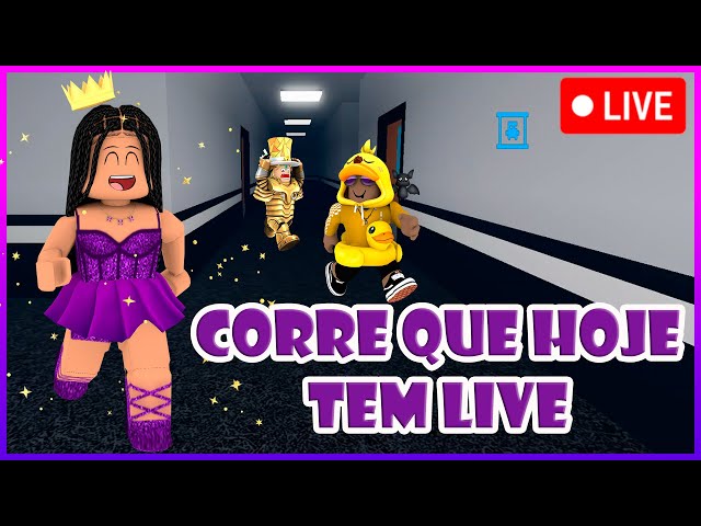 LIVE - 🤩 ROBLOX AO VIVO 🤩 JOGANDO COM INSCRITOS NAS FÉRIAS 🤩 VEM PRA  LIVE ♥ 