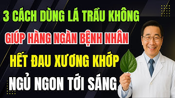 3 Cách Dùng Lá Trầu Không Trị Đau Xương Khớp Tại Nhà – Dễ Làm, Hiệu Quả Bất Ngờ.