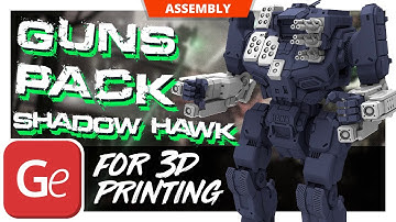 Guns Pack for Shadow Hawk 3D Printing Models | Assembly by Gambody