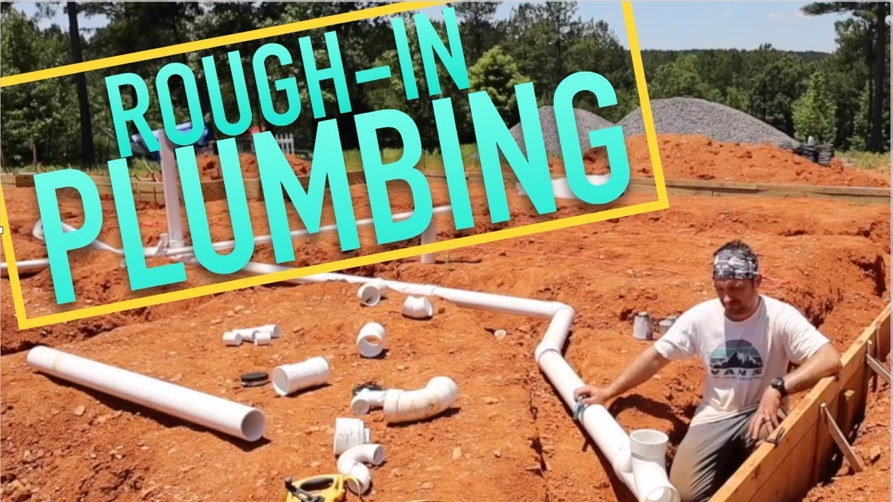 DIY RoughIn Plumbing for Slab Foundation Couple installs plumbing