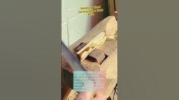 Satisfying Wood Carving with a Draw Knife #crafts