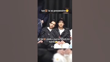 taehuyng 🐻 become possessive 😱😨 for kookie 🐇 #bts #taehyung #shorts