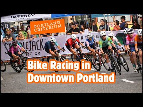 Bike Racing in Downtown Portland