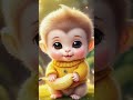 Baby Monkey Eats Banana With Tiny Spoon 🥄😂❤️#Shorts #monkeyvlog #babymonkey