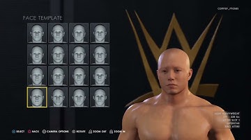 WWE 2K22 create a superstar creating  an brand new wrestler called James hawkins