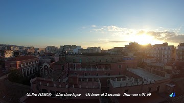 The new firmware v.01.60 for the GoPro Hero6 in video time lapse